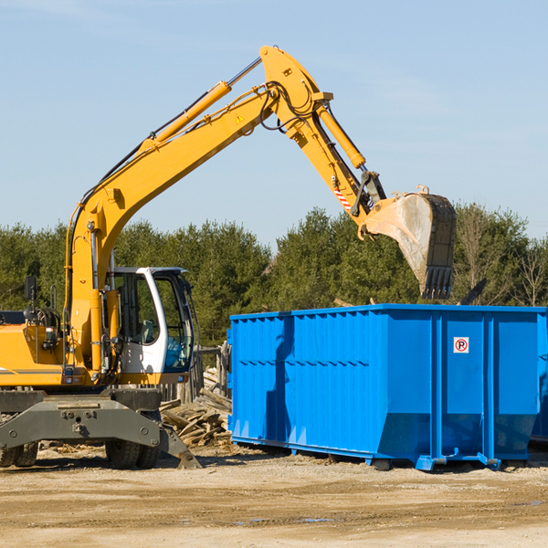 what happens if the residential dumpster is damaged or stolen during rental in Doucette TX